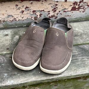 Olukai Nuhea Worn Mesh Brown Slip On Shoes Men’s Size 9